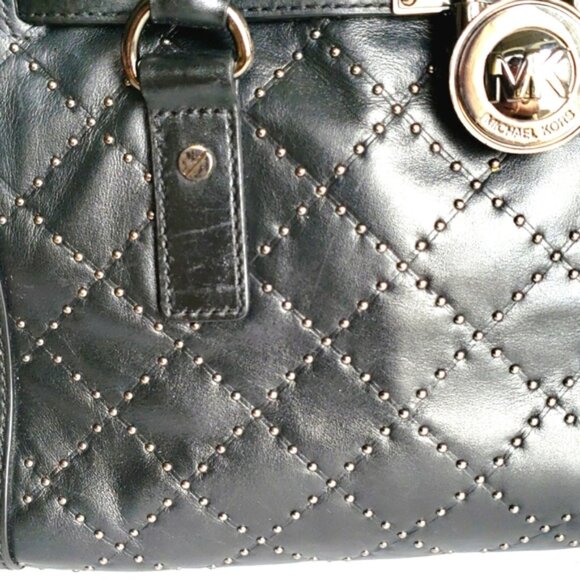Michael Kors Micro-stud Hamilton Quilted Leather East West Satchel Shoul… - Picture 6 of 15